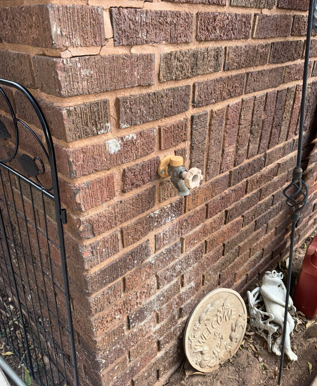 Back yard spigot — exterior hose bib